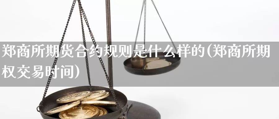 郑商所期货合约规则是什么样的(郑商所期权交易时间)_https://www.lchbfg.com_期货行情_第1张